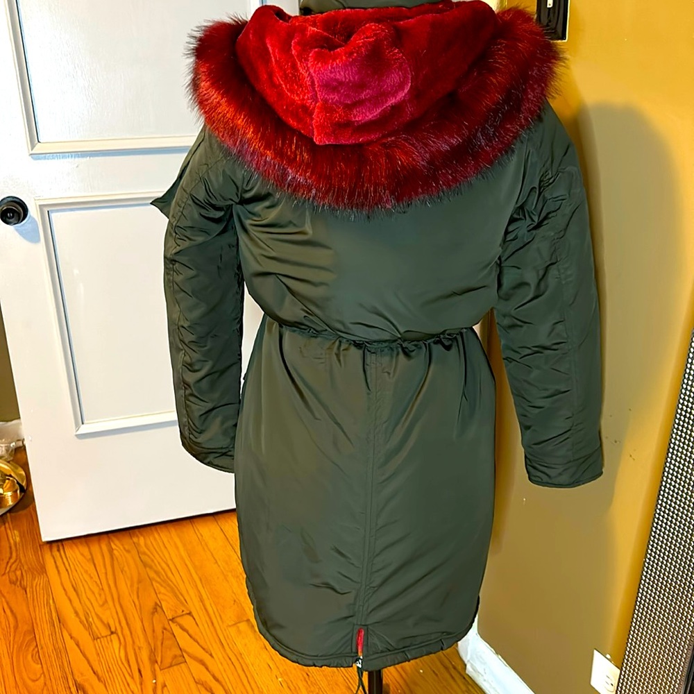 Winter fur collar coat